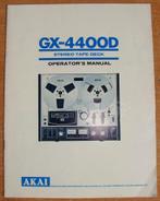 Handleiding voor de AKAI GX-4400D bandrecorder, Ophalen, Bandrecorder