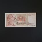 20000 dinar Joegoslavië #020, Postzegels en Munten, Bankbiljetten | Europa | Niet-Eurobiljetten, Verzenden, Joegoslavië, Los biljet