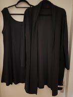 Only M top en vest met sjaalkraag 48, Kleding | Dames, Grote Maten, Ophalen of Verzenden, Zo goed als nieuw, Zwart