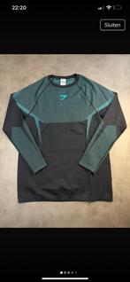 Gymshark onyx black/brand blue longsleeve XL nieuw!, Ophalen of Verzenden, Zo goed als nieuw, Maat 56/58 (XL), Zwart