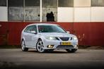 Saab 9-3 1.8 T Sport Estate 2009 Snow Silver, Auto's, Saab, 1998 cc, 74 €/maand, Zwart, 4 cilinders