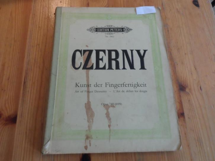 Czerny - kunst der fingerfertigkeit op. 740, Muziek en Instrumenten, Bladmuziek, Gebruikt, Artiest of Componist, Klassiek, Piano
