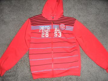 Als nieuw: rood, sportief sweatshirt (XL) beschikbaar voor biedingen
