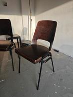 Vintage 1950 Baumann Lavable Stoel (4 stuks), Huis en Inrichting, Ophalen, Gebruikt, Bruin, Vintage