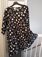 Korte wijd alijn jurk tuniek polka dot wendy trendy 38 40 42, Kleding | Dames, Maat 38/40 (M), Zo goed als nieuw, Zwart, Verzenden