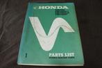 Honda CB750 K1 K2 Police 1971/1972 motorcycle parts list, Ophalen of Verzenden, Honda