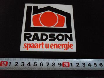 sticker RADSON spaart u energie  beschikbaar voor biedingen