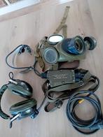 T.1 gasmasker, amplivox koptelelefoon + neusklem? switchbox, Nederland, Ophalen of Verzenden, Landmacht