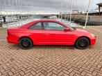 Honda Civic 1.7 I Coupe V-tec ES AUT 2001 Rood, Auto's, 125 pk, Zwart, 4 cilinders, Parkeersensor