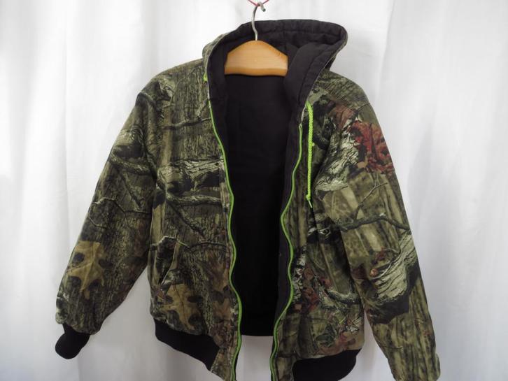 2 zijdig draagbare jas zwart/ camouflage mt xl Walls Legend, Kleding | Heren, Jassen | Winter, Gedragen, Maat 52/54 (L), Groen