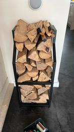 Een metalen rek opslag hout (1 voor 12,50 )), Ophalen, Zo goed als nieuw, Hout, Houtkachel