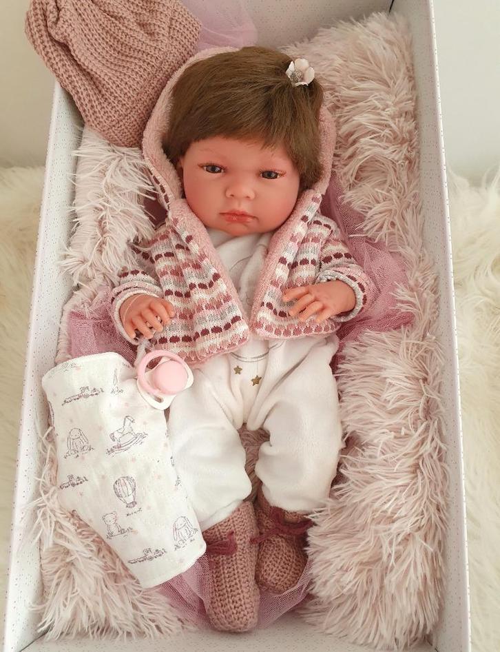 Llorens levensechte babypop volvinyl meisje Limited Edition, Kinderen en Baby's, Speelgoed | Poppen, Nieuw, Babypop, Ophalen of Verzenden