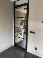 Staallook binnendeur - hout, Doe-het-zelf en Verbouw, Deuren en Horren, Nieuw, 215 cm of meer, Glas, 80 tot 100 cm