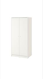 Witte Ikea Kleppstad kledingkast met 2 deuren, Huis en Inrichting, Ophalen, Strakke witte kast, Met hangruimte, 50 tot 100 cm