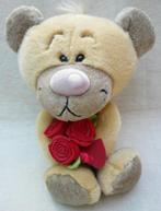 Pimboli beertje met rozen, Ophalen of Verzenden, Gebruikt, Stoffen beer, Overige merken