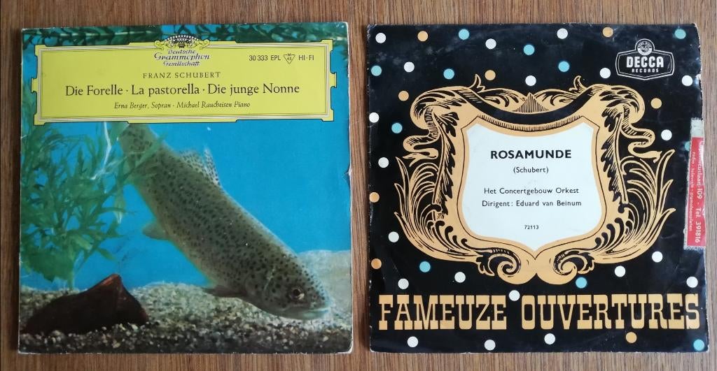 Schubert- Rosamunde+ Die Forelle, La pastorella, junge nonne, Cd's en Dvd's, Ophalen of Verzenden, Gebruikt, Klassiek, Single