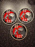 Patches serie van 3. 322 Squadron 65 Years, Ophalen of Verzenden, Nieuw, Patch, Badge of Embleem