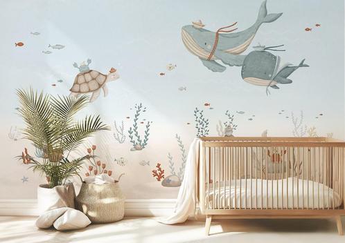 Kinderbehang Walvissen Decor Lilipinso 400 x 300 cm, Kinderen en Baby's, Kinderkamer | Inrichting en Decoratie, Nieuw, Wanddecoratie