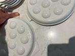 Le Creuset Escargot Schaaltjes - 8 Stuks, Huis en Inrichting, Keuken | Potten en Pannen, Gebruikt, Gietijzer, Overige typen, Ophalen of Verzenden