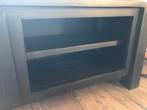 Houten teak TV meubel zwart, Gebruikt, 100 tot 150 cm, Minder dan 100 cm, Modern