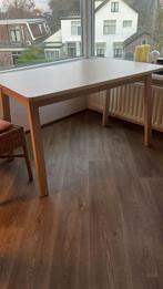 Eettafel licht eiken 125 x 74 x 74, Huis en Inrichting, Tafels | Eettafels, Ophalen, 100 tot 150 cm, 50 tot 100 cm, Zo goed als nieuw