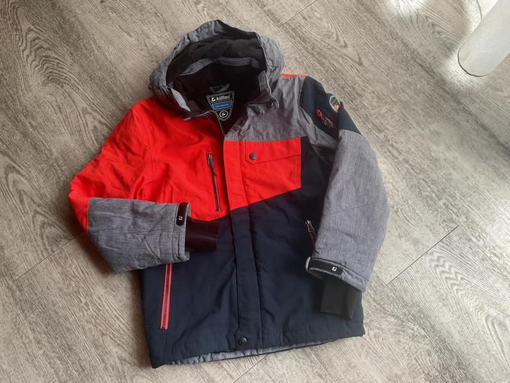 Killtec ski jas mt 140 - oranje/blauw/grijs, Kinderen en Baby's, Kinderkleding | Overige, Zo goed als nieuw, Jongen of Meisje
