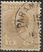 Suriname - Willem III - 10 c, Verzenden, Gestempeld
