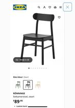 Ikea Rönninge Stoelen - Zo Goed Als Nieuw!, Huis en Inrichting, Stoelen, Ophalen, Zwart, Zo goed als nieuw, Vier
