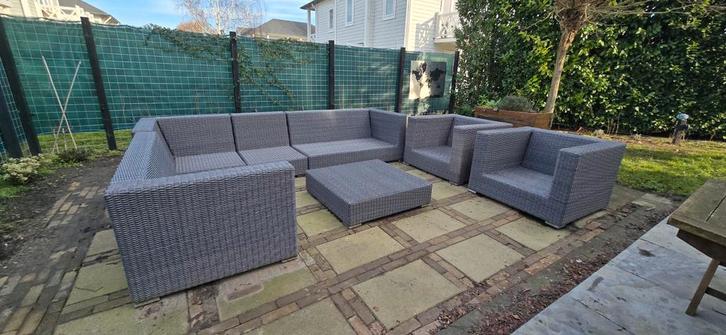 Loungeset Bellagio, Tuin en Terras, Tuinsets en Loungesets, Gebruikt, Loungeset, Overige materialen, Meer dan 8 zitplaatsen, Bank