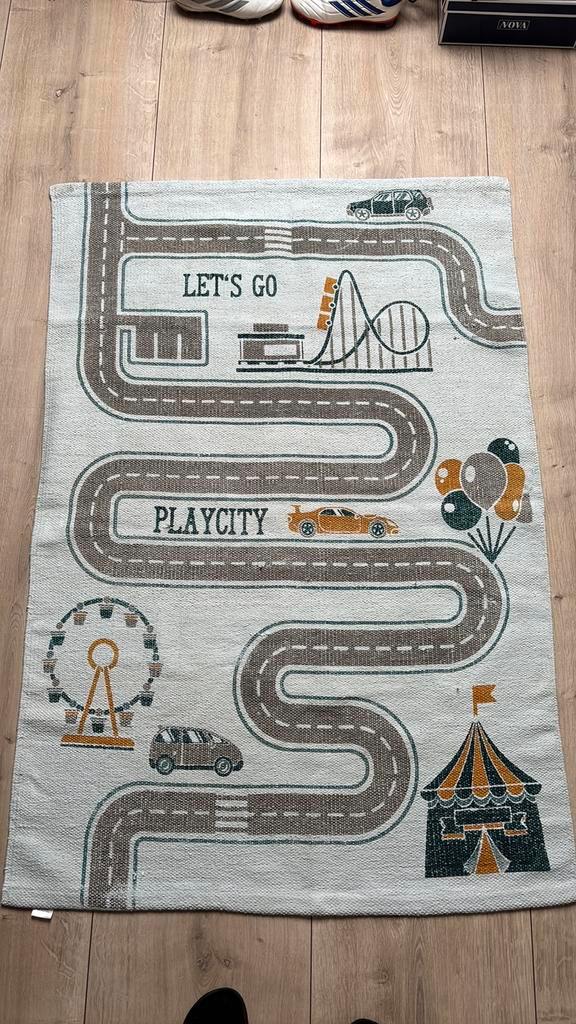 Speelmat / kleed jongen blauw 127x87 cm, Kinderen en Baby's, Speelgoed | Speelkleden, Gebruikt, Ophalen of Verzenden