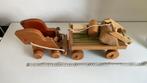 Vintage houten  paardenspan met wagen, zeldzaam, Ophalen of Verzenden, Gebruikt