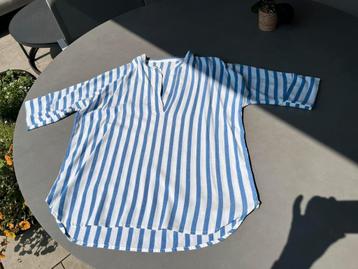 Blauw/witte By-Bar blouse, maat XL beschikbaar voor biedingen