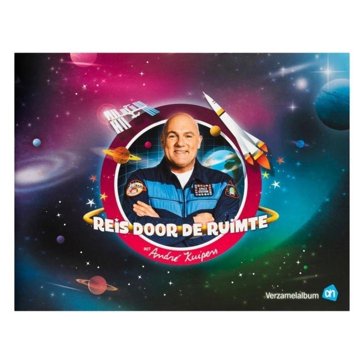 AH Ruimtevaart plaatjes met André Kuipers. € 0,10 p/s., Verzamelen, Supermarktacties, Albert Heijn, Ophalen of Verzenden