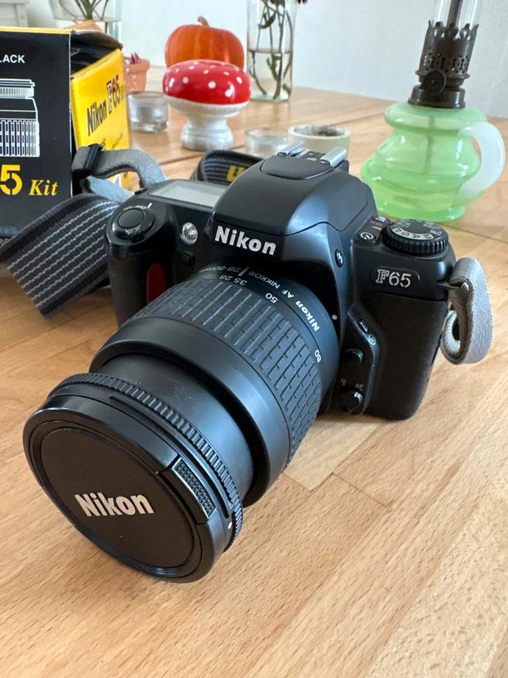 Nikon F65 Analoge Camera met Zoomlens, Audio, Tv en Foto, Fotocamera's Analoog, Gebruikt, Spiegelreflex, Nikon, Ophalen