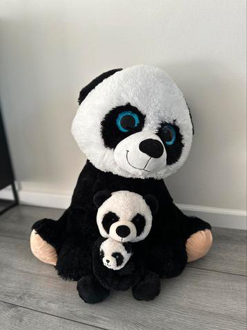 Knuffels Panda en baby panda