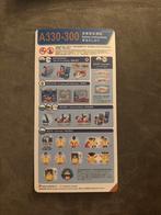 Safetycard A330-300 Chinaairlines/Mandarinairlines, Ophalen of Verzenden, Zo goed als nieuw, Kaart, Foto of Prent