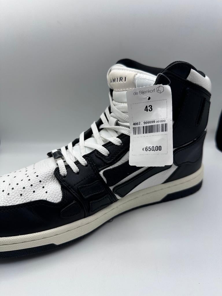 Amiri Skel Top Hi Sneakers, gekocht bij bijenkorf., Kleding | Heren, Schoenen, Zwart, Nieuw, Ophalen of Verzenden, Sneakers of Gympen