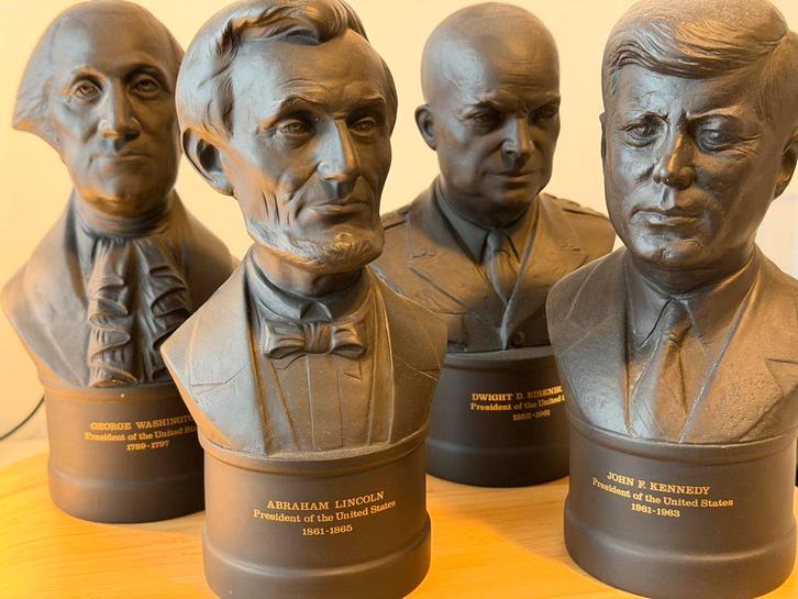 Wedgwood Black Basalt Presidenten Bustes Set, Antiek en Kunst, Kunst | Beelden en Houtsnijwerken, Ophalen of Verzenden