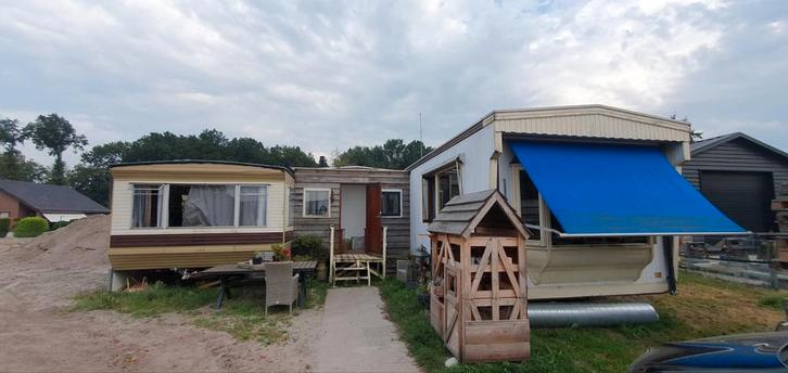 Stacaravans + badkamer unit, Caravans en Kamperen, Stacaravans, tot en met 2, Ophalen of Verzenden