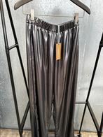 Pantalon broek academia s zilver zwart shine metallic, Ophalen of Verzenden, Zo goed als nieuw, Zwart, Lang