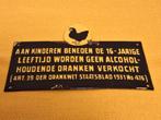 Oud Emaille Reclame Bordje Zwarte Kip Advocaat Lucas Bols, Ophalen of Verzenden
