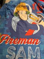 Brandweerman Sam Dekbedovertrek 1-persoons, Kinderen en Baby's, Kinderkamer | Beddengoed, Gebruikt, Blauw, Dekbedovertrek, Ophalen of Verzenden