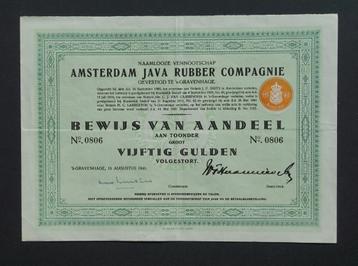 Amsterdam Java Rubber Compagnie (Ned.Indie) - 1941