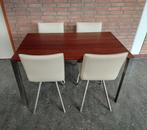eettafel "The Art of Living" design Joop van Arnhem 130x80, Ophalen, Gebruikt, 100 tot 150 cm, Design