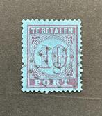 1870 Port 10 cent P2 met 80 Noordwijk, Postzegels en Munten, Postzegels | Nederland, Ophalen of Verzenden, T/m 1940, Gestempeld