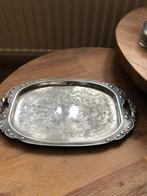 Tinnen dienblad, zilvertin, Portugees tin, Ophalen of Verzenden, Zo goed als nieuw, Ovaal, Metaal