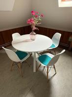 IKEA Mariedamm witte tafel, Huis en Inrichting, Tafels | Eettafels, Ophalen, Rond, Zo goed als nieuw, Vier personen