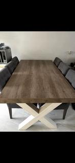 Eettafel kruispoot, Huis en Inrichting, Ophalen, Gebruikt, 200 cm of meer, 50 tot 100 cm