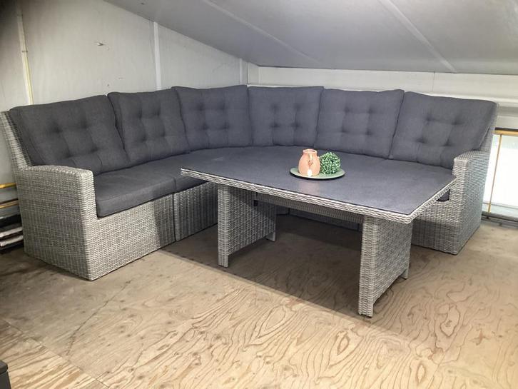 Lounge diningset Tuinset tuinmeubelen, Tuin en Terras, Tuinsets en Loungesets, Nieuw, Wicker, Bank, Ophalen of Verzenden