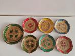 Vintage onderzetters Florentijns Italiaans., Ophalen of Verzenden, Gebruikt, Glas of Kopje